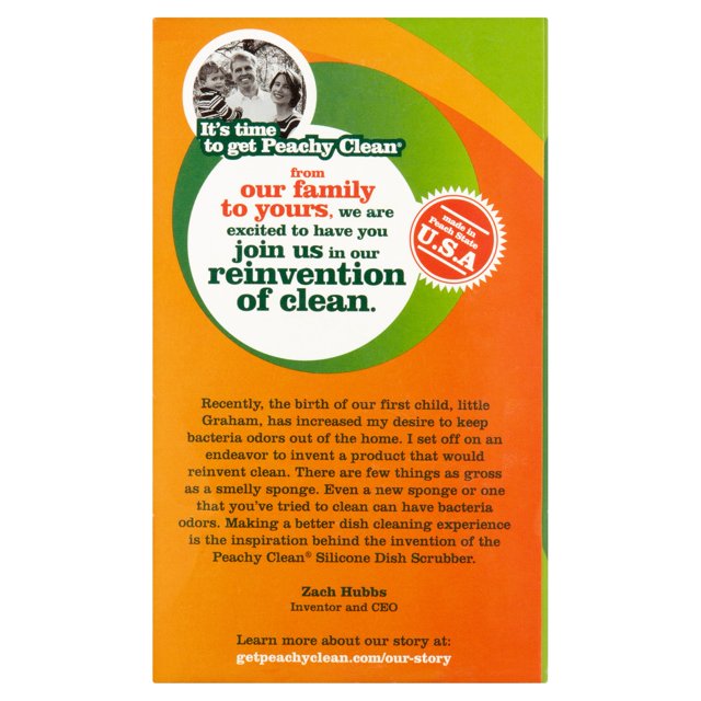 Peachy Clean Silicone Scrubbers, 3 count