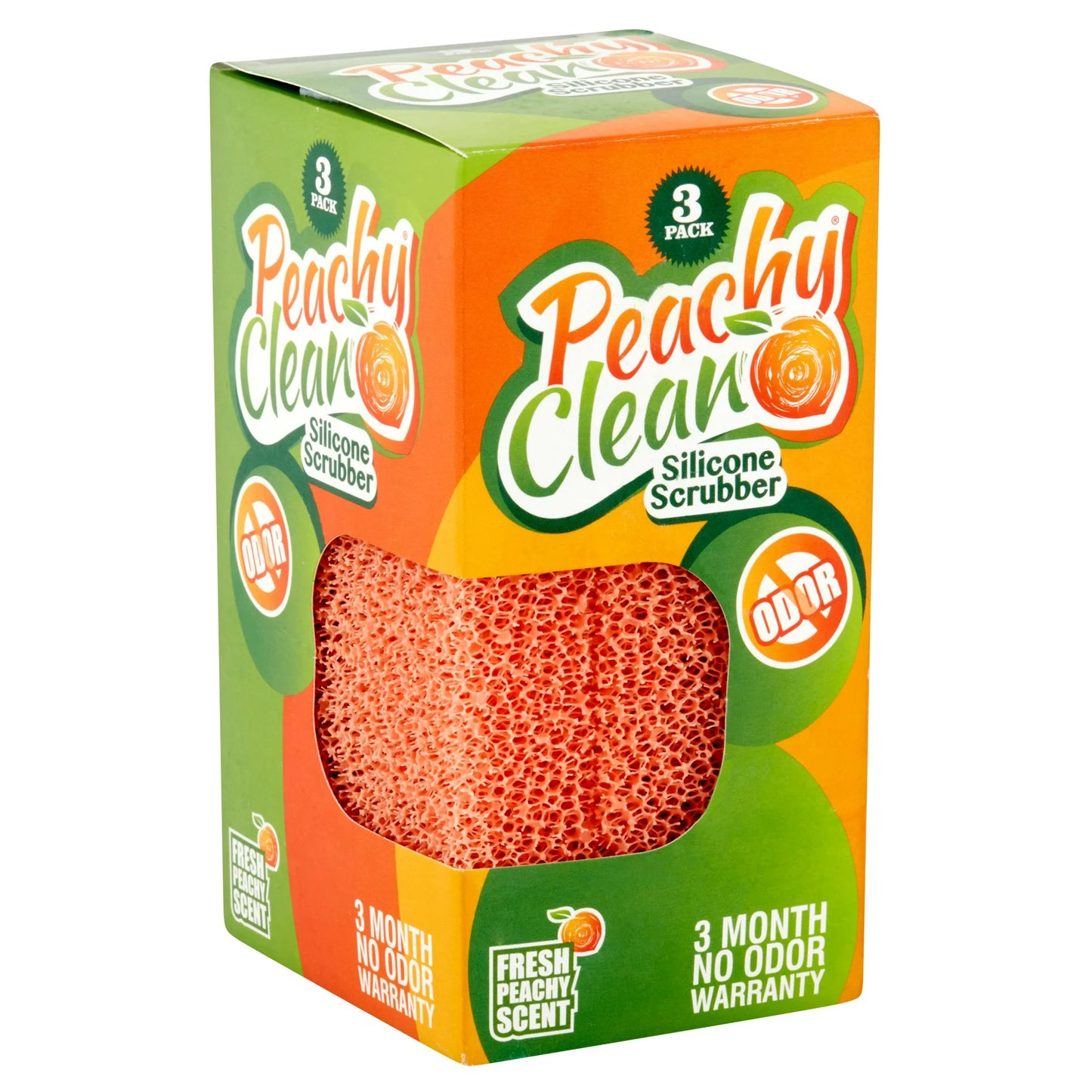 Peachy Clean Silicone Scrubbers, 3 count